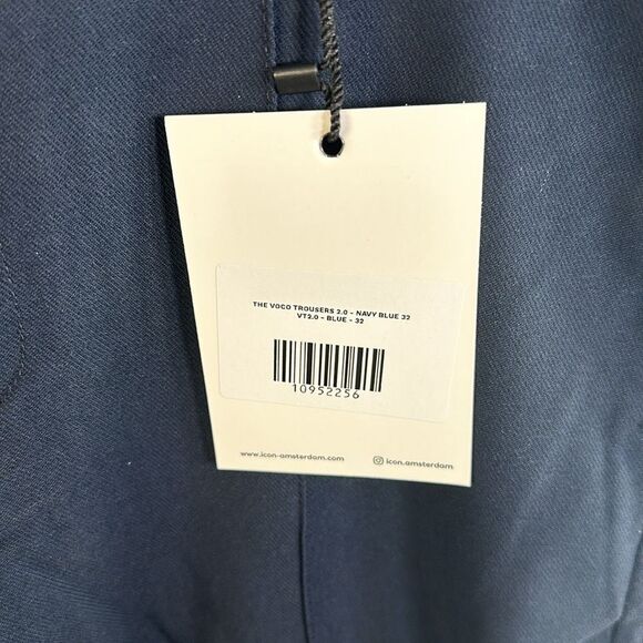 ✨ Icon Voco Trousers 2.0 in Navy Blue - Size 32, New With Tags, Inseam 29” - Picture 4 of 6